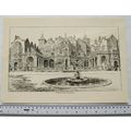 Hanslip Fletcher print Holland House, Kensingto...