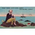 Desert Island Man Ship Lonely Man Deserted Roma...