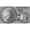 Australia 2021 20c Platypus - Die Chip Queen's ...