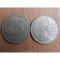 Fiji 1969 20 Cents Coin