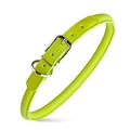 Dog Pet Round Leather Collar W1/3" - L13"-16", ...