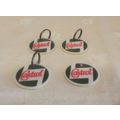4 x Vintage Castrol Emblem Key Fobs
