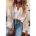 Khaki Leopard Striped Western Casual Shirt