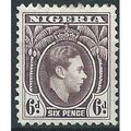 Nigeria 1938 SG55 6d Blackish Purple Mounted Mi...