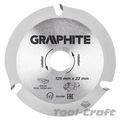 GRAPHITE cutting disc blade for wood 125x22.2, ...