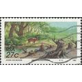 SOUTH AFRICA, MAMMAL, Deer at water, green 1992...
