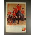 1960 Coke Coca-Cola Ad, Bowling w/ Family - NICE!!