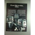 1985 Yamaha Outboard Motor Ad - Fish to Relax