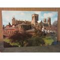 YORK MINSTER from the city walls. used postcard...