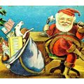 1910 Santa Claus Embossed Postcard Toys Horse D...