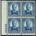 663, Mint XF NH 5¢ Plate Block of Four - Stuart...
