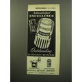 1959 Burgess Batteries Ad - Acknowledged excellence