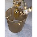 Two 16” Drop Italian Brass Ceiling Lights