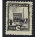 Vatican Wing of Vatican 12½c T4 Def 1933 Canc S...