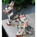 Mid century, black / white donkey, salt/ pepper...
