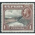 Cyprus 1934 SG136 1pi Black & Red-Brown Mounted...