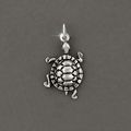 925 Sterling Silver Turtle Charm Pendant