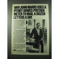 1975 Pitney Bowes Postage Meter Ad - John Marrs