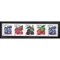 3302-3305 33c Fruit Berries Very Fine MNH PNC B...