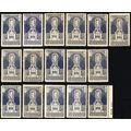 628, Mint NH FVF 5¢ Lot of 16 Stamps - WHOLESAL...