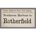 LONDON BRIGHTON & SOUTH COAST RAILWAY LUGGAGE L...
