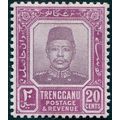 Trengganu 1910 20c dull & bright purple SG11 un...