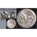Australia 2009 5c Echidna ~ Die Chip/Cud on Fro...
