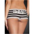Blackheart 'Bang' Striped Cheeky Panty Medium B...