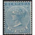 Bermuda 1886 SG25 2d Blue Mounted Mint . ..