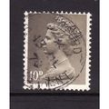 GREAT BRITAIN 1968 SG 741 10d DRAB TWO BANDS FI...