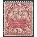 Bermuda 1928 SG79 1d Scarlet (TIII) Mounted Min...