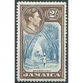 Jamaica 1938 SG131 2/- Blue & Chocolate Mounted...