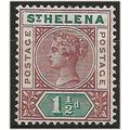 St Helena 1890 SG48 1 1/2d Red-Brown & Green Wm...