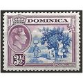 Dominica 1947 SG107a 3 1/2d Ultramarine & Purpl...