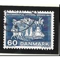 Denmark Stamp Scott #408, Used