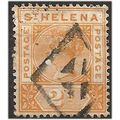 St Helena 1896 SG49 2d Orange-Yellow Good+ Used...