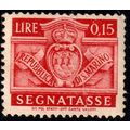 San Marino 1945 Postage Due Coat of Arms 0,15L ...