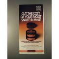 1996 Redwood Snuff Ad - Cut The Cost in Half