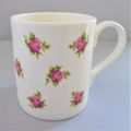Tams Vintage Chintz Style Pink Flower Fine Bone...