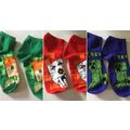Boy's Minecraft Red Blue & Green Low Cut Socks ...