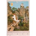 old postcard Castell de Guadalest, Alicante, Spain