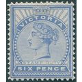 Victoria 1891 6d dull blue SG318b unused