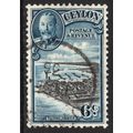 CEYLON: KING GEORGE V - 6c COLOMBO HARBOUR USED (G21)