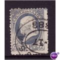 USA 1873 SG 158a 1c ULTRAMARINE FRANKLIN FINE USED