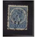 NETHERLANDS 1903 CURACAO 12 1/2C BLUE FU SG61