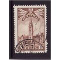 CANADA 1942 10c BROWN PARLIAMENT BUILDING SG 38...