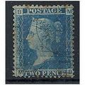 1870 SG45 2d Blue Plate 9 Fine Used Check Lette...