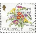 GUERNSEY, FLOWER, Freesia, white 1992, 23p