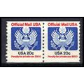 O135 20c Eagle Fine MNH Pair KA2056