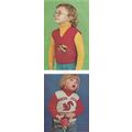 Yarn Knit Child's Pattern Sleeveless Slipon